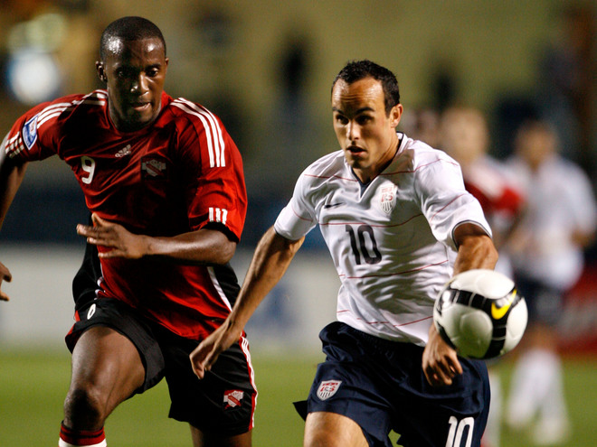 From Left - Makan Hislop vs Landon Donovan